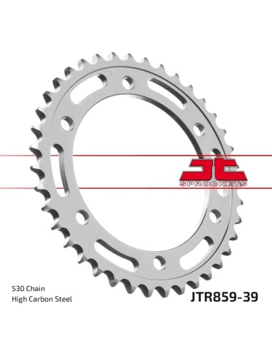 corona moto jt sprockets de acero de 39 dientes jtr859 39