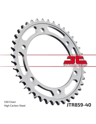 corona moto jt sprockets de acero de 40 dientes jtr859 40