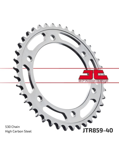 corona moto jt sprockets de acero de 40 dientes jtr859 40