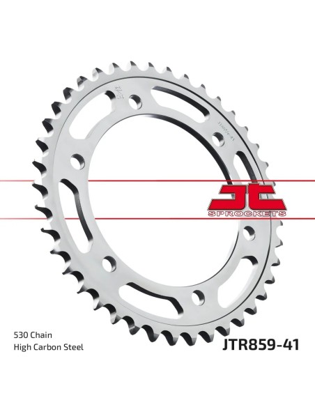 corona moto jt sprockets de acero de 41 dientes jtr859 41