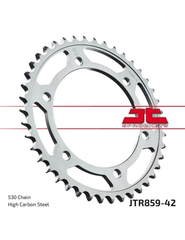 corona moto jt sprockets de acero de 42 dientes jtr859 42