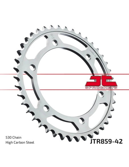 corona moto jt sprockets de acero de 42 dientes jtr859 42