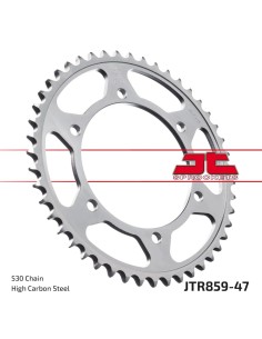 corona moto jt sprockets de acero de 47 dientes jtr859 47