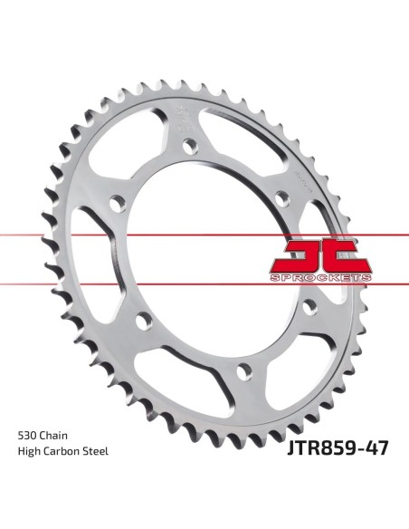 corona moto jt sprockets de acero de 47 dientes jtr859 47