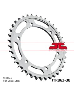 corona moto jt sprockets de acero de 38 dientes jtr862 38