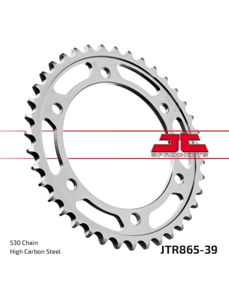 corona moto jt sprockets de acero de 39 dientes jtr865 39
