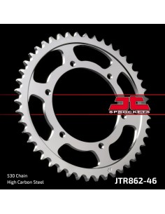 corona moto jt sprockets de acero de 46 dientes jtr862 46