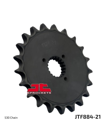 pinon de moto jt sprockets acero 21 dientes p 530 jtf884 21