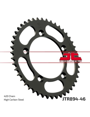 corona moto jt sprockets de acero de 46 dientes jtr894 46