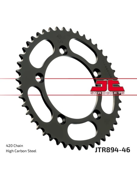 corona moto jt sprockets de acero de 46 dientes jtr894 46