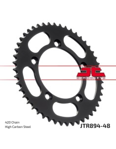 corona moto jt sprockets de acero de 48 dientes jtr894 48