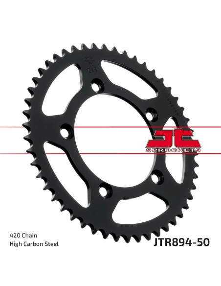 corona moto jt sprockets de acero de 50 dientes jtr894 50