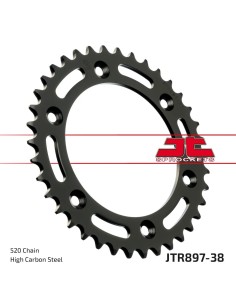 corona moto jt sprockets de acero de 38 dientes jtr897 38