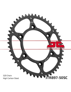 corona moto jt sprockets p 520 y 50 dientes autolimpiable jtr897 50sc
