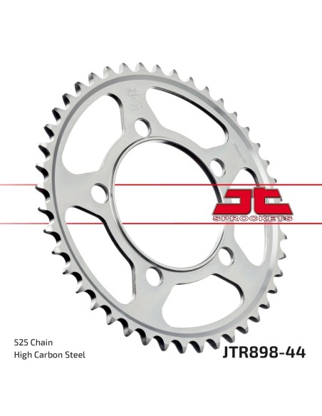 corona moto jt sprockets de acero de 44 dientes jtr898 44