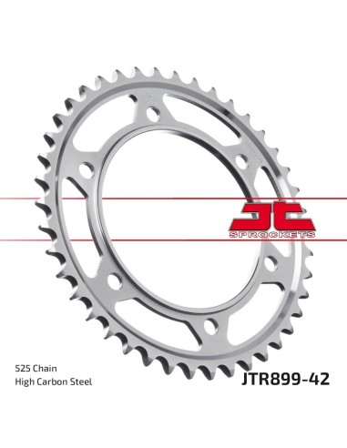 corona moto jt sprockets de acero de 42 dientes jtr899 42
