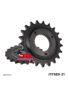 pinon de moto jt sprockets acero 21 dientes p 530 jtf989 21