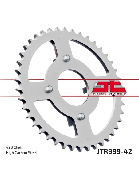 corona moto jt sprockets de acero de 42 dientes jtr999 42
