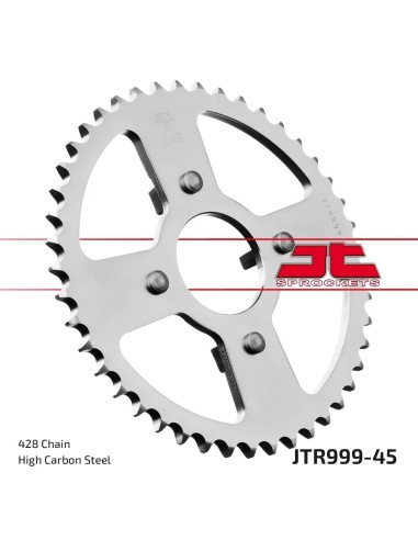 corona moto jt sprockets de acero de 45 dientes jtr999 45
