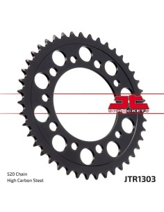 corona moto jt sprockets de aluminio negro 50 dientes jta1303 41blk