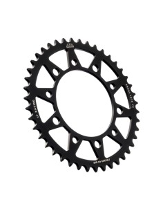 corona moto jt sprockets 43 dientes p 520 aluminio negro jta1303 43blk