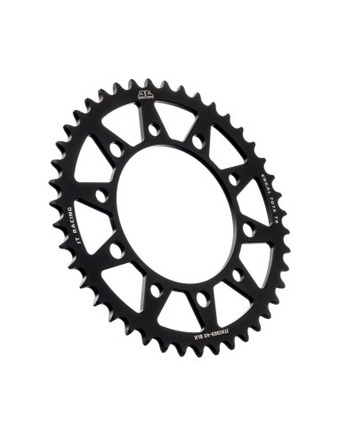 corona moto jt sprockets 43 dientes p 520 aluminio negro jta1303 43blk