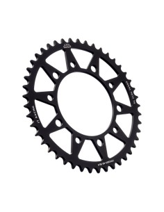 corona moto jt sprockets 45 dientes p 520 aluminio negro jta1303 45blk