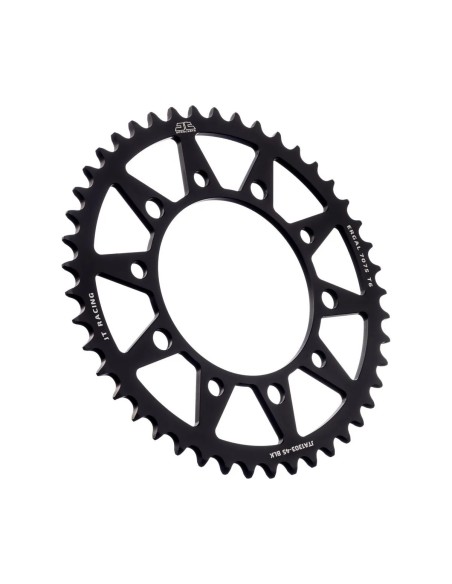 corona moto jt sprockets 45 dientes p 520 aluminio negro jta1303 45blk