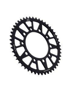 corona moto jt sprockets 48 dientes p 520 aluminio negro jta1303 48blk