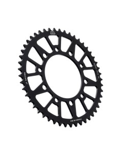 corona moto jt sprockets 49 dientes p 520 aluminio negro jta1303 49blk
