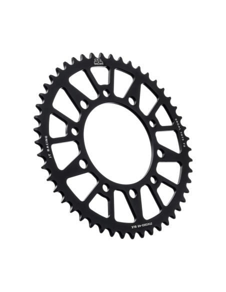 corona moto jt sprockets 49 dientes p 520 aluminio negro jta1303 49blk