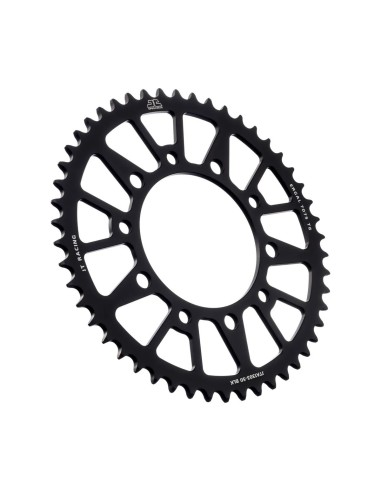 corona moto jt sprockets 50 dientes p 520 aluminio negro jta1303 50blk