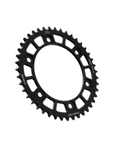 corona moto jt sprockets 43 dientes p 520 aluminio negro jta1308 43blk