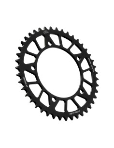 corona moto jt sprockets 43 dientes p 520 aluminio negro jta1793 43blk