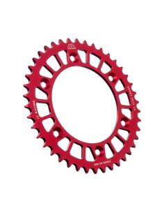 corona moto jt sprockets 42 dientes p 520 aluminio rojo jta210 42red