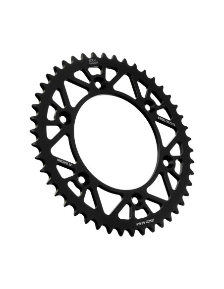 corona moto jt sprockets 46 dientes p 520 aluminio negro jta210 46blk