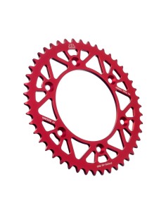 corona moto jt sprockets 46 dientes p 520 aluminio rojo jta210 46red
