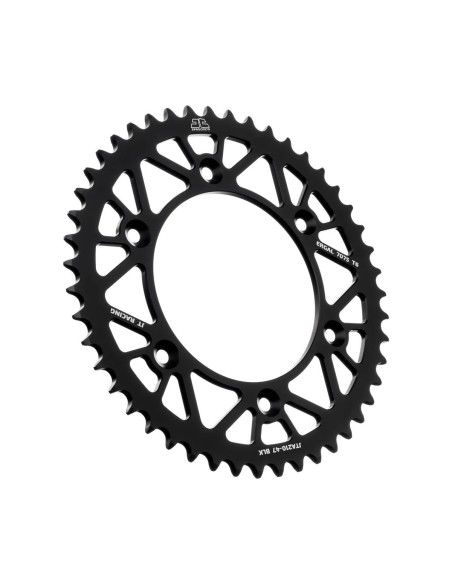 corona moto jt sprockets 47 dientes p 520 aluminio negro jta210 47blk