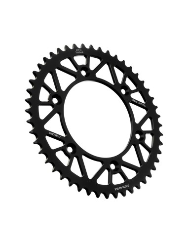 corona moto jt sprockets de aluminio de 48 dientes jta210 48blk