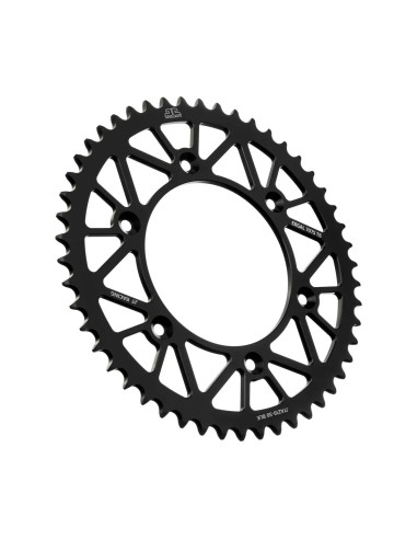 corona moto jt sprockets 50 dientes p 520 aluminio negro jta210 50blk