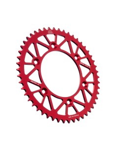 corona moto jt sprockets 50 dientes p 520 aluminio rojo jta210 50red