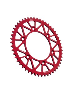 corona moto jt sprockets 51 dientes p 520 aluminio rojo jta210 51red