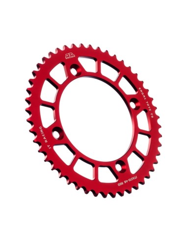 corona moto jt sprockets de aluminio de 48 dientes jta215 48red