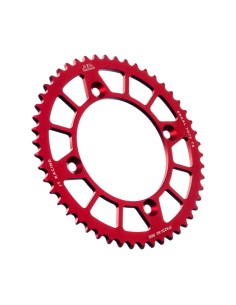 corona moto jt sprockets de aluminio de 50 dientes jta215 50red