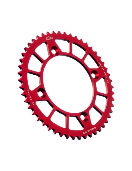 corona moto jt sprockets de aluminio de 50 dientes jta215 50red