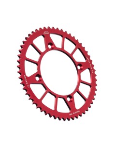 corona moto jt sprockets de aluminio de 55 dientes jta215 55red