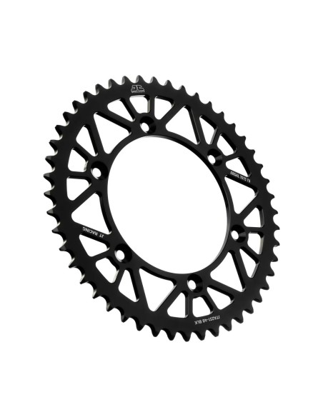 corona moto jt sprockets 48 dientes p 520 aluminio negro jta251 48blk