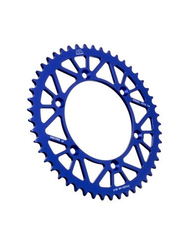 corona moto jt sprockets de aluminio de 49 dientes jta251 49blu