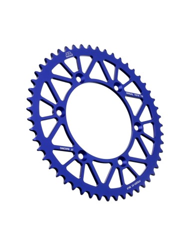 corona moto jt sprockets de aluminio de 51 dientes jta251 51blu