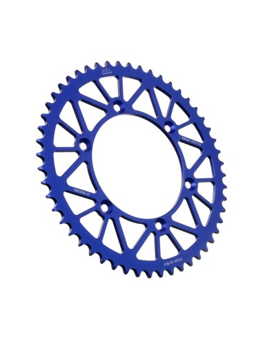 corona moto jt sprockets de aluminio de 52 dientes jta251 52blu